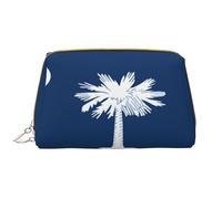 Trousse de maquillage pour femme - Brosse de toilette - Soins de la peau - Organisateur de voyage - Grand sac à main de maquillage - Accessoires Bagsmart ToteSouth Carolina Flag, blanc, One Size