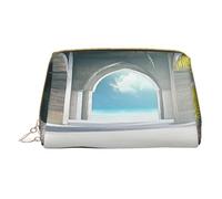 Trousse de maquillage pour femme - Brosse de toilette - Soins de la peau - Organisateur de voyage - Grand sac à main de maquillage - Accessoires Bagsmart Tote Beautiful house in the morning, blanc
