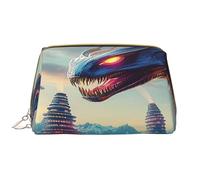 Trousse de maquillage pour femme - Brosse de toilette - Soins de la peau - Organisateur de voyage - Grand sac à main de maquillage - Accessoires Bagsmart ToteBlue Chinese Loong Fantasy, blanc, One