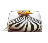 Trousse de maquillage pour femme - Brosse de toilette - Soins de la peau - Organiseur de voyage - Grand sac à main de maquillage - Accessoires Bagsmart ToteZebra Op Art, petit oiseau, blanc, One Size