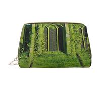 Trousse de maquillage pour femme - Brosse de toilette - Soins de la peau - Organiseur de voyage - Grand sac à main de maquillage - Accessoires - Sac fourre-tout secret - Temple couvert de mauvaises