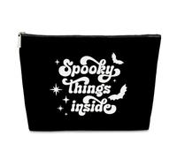 Trousse de maquillage pour femme, cadeau effrayant à l'intérieur, trousse de toilette, trousse de toilette, sac à main d'Halloween, sac à main, carte de tarot, cadeau de sorcière, trucs de sorcière,