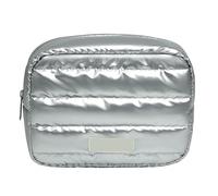 Trousse de maquillage pour femme - Grande capacité - Sacs de rangement organisés pour les voyages d'affaires et les escapades - Pochette de voyage pour femme, Argenté., Beauté de masse