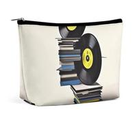 Trousse de maquillage pour femme pour sac à main, trousse de maquillage imperméable, pour disques vinyles et rubans, trousse de maquillage avec fermeture éclair, trousse de toilette de voyage pour