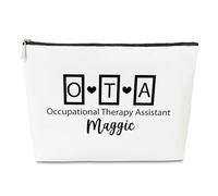 Trousse de maquillage pour femme psychologue, cadeau de remerciement, de retraite, cadeau pour le mois OT, trousse de toilette, assistant d'ergothérapeute Maggic, coloré