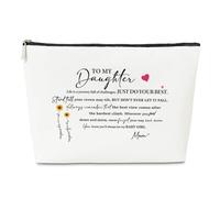 Trousse de maquillage pour fille, de la part de maman, papa à ma fille, pour fête d'anniversaire, anniversaire de mariage, Thanksgiving, Noël, fête prénuptiale, cadeau de remerciement ou de remise de
