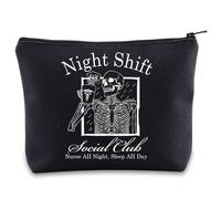 Trousse de maquillage pour infirmière d'Halloween - Cadeau pour infirmière - Cadeau de club social - Sac à fermeture éclair, Night Shift UK