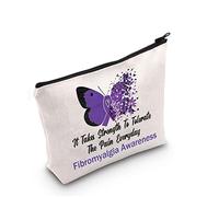 Trousse de maquillage pour la fibromyalgie - Cadeau de sensibilisation à la fibromyalgie - Ruban violet - Cadeau de fibromyalgie, The Pain Everyday