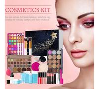 Trousse De Maquillage Pour Les Femmes,Set Cosmétique Léger Pour Le Visage Avec Palette Fards À Paupières, Rouge À Lèvres, Pinceau - Kits De Maquillage Pour Adolescents | Pour Elle, Famille Et Amis