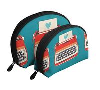 Trousse de Maquillage pour Machine à écrire, Pochette de Voyage pour Femmes et Filles