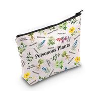 Trousse de maquillage pour plantes vénéneuses - Cadeau pour amoureux de la nature - Plantes dangereuses - Fleurs sauvages - Cadeau botaniste, Plantes toxiques