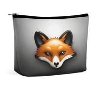 Trousse de maquillage pour rouge à lèvres, pochette à fermeture éclair, organiseur imprimé renard, accessoires de toilette, avatar renard, 17 x 15 x 5,8 cm, tendance, Avatar Fox, 6.8 X 5.9 X 2.3 inch,