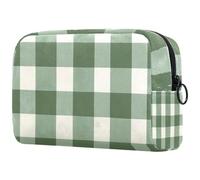Trousse de maquillage pour sac à main, trousse de maquillage portable avec fermeture éclair, trousse de toilette de voyage pour femme, fond bleu lys royal, Multicolore 05, 18.5x7.5x13cm/7.3x3x5.1in