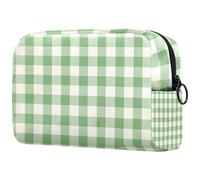 Trousse de maquillage pour sac à main, trousse de maquillage portable avec fermeture éclair, trousse de toilette de voyage pour femme, fond bleu lys royal, Multicolore 08, 18.5x7.5x13cm/7.3x3x5.1in