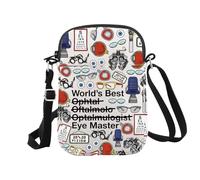 Trousse de maquillage pour technicien en ophtalmologie - Cadeau pour ophtalmologiste, Eye Master Cr Eu, Trousse à cosmétiques avec impression