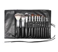 Trousse de maquillage pour voyage | Organiseur de maquillage avec sangle - Porte-pinceaux de maquillage multifonction avec sangle - Sac à pinceaux cosmétiques noir pour femme