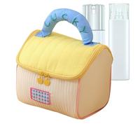 Trousse de maquillage pour voyage, pochette à shampooing légère, trousse de maquillage, trousse de toilette de grande capacité, trousse de douche, pour la maison et les voyages d'affaires, jaune