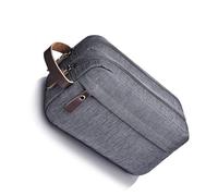 Trousse de maquillage pratique en tissu Oxford imperméable pour homme - Organiseur de toilette pour salle de sport et voyage d'affaires, Gris, As the pic show