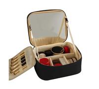 Trousse de maquillage professionnelle à LED avec support amovible et rangement pour la gestion des produits cosmétiques, sac de maquillage à LED, planificateur de voyage, trousse de maquillage de