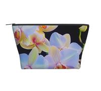 Trousse de maquillage rectangulaire avec imprimé mandala - Organiseur de voyage élégant pour cosmétiques et cadeaux pour femmes et filles, Imprimé orchidées, Taille unique, Trousse de maquillage