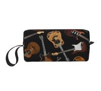 Trousse de maquillage rembourrée en mousse pour guitares - Sac de voyage léger pour économiser de l'espace
