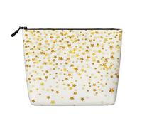 Trousse de maquillage résistante à l'eau pour femme, trousse de maquillage avec fermeture éclair, pochette légère pour le rangement des articles de toilette, étoiles de rêve épargnées, faux chanvre