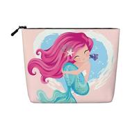 Trousse de maquillage réutilisable avec drapeau du Commonwealth de la Dominique - Organiseur de toilette de voyage, pochette multi-usage pour le rangement quotidien des femmes, Mermaid, Taille unique