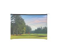 Trousse de maquillage réutilisable en papier imperméable et légère pour voyage, école et usage quotidien Motif imprimé complet pour femmes, étudiants, écologistes, Noir , Taille unique