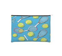 Trousse de maquillage réutilisable en papier imperméable et légère pour voyage, école et usage quotidien Motif imprimé pour femmes, étudiants, écologistes, Noir , Taille unique
