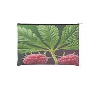 Trousse de maquillage réutilisable en papier imperméable et légère pour voyage, école et usage quotidien Motif imprimé complet pour femmes, étudiants, écologistes, Noir , Taille unique