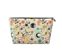 Trousse de maquillage Rockets - Trousse de toilette de voyage pour femme - Trousse de maquillage en cuir - Jolie pochette de maquillage, Argenté, One Size