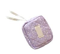 Trousse de maquillage, sac à main Preppy avec fermeture éclair, pochettes pour pièces de monnaie de voyage, sac de rangement pour serviettes hygiéniques, organiseurs de maquillage, Light Spl