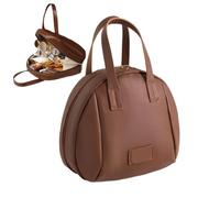 Trousse de maquillage | Sac de toilette pour femme | Faire un sac de rangement | Trousse de voyage de maquillage | Sacs et poignées portables séparés, Café, Consulte la descripción, Voir description
