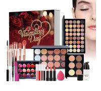 Trousse De Maquillage Saint Valentin - Complet pour un Usage Quotidien | Fard à Paupières et Crayon Sourcils Cosmétiques pour la Saint-Valentin | Pour Mère, Petite Amie, Épouse, Débutants