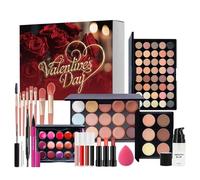 Trousse De Maquillage Saint Valentin | Trousse Complète Les Jours,Fard À Paupières Mascara Maquillage Fête | Pour Débutantes Cadeau Amie Soeur Femme Rencontres Voyage