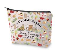 Trousse de maquillage souvenir Italie Toscane Cadeau de bienvenue San Gimignano Trousse de maquillage de voyage Cadeau de mariage italien, San Gimignano