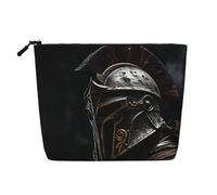 Trousse de maquillage Spartan Warrior pour femme - Grande capacité - Trousse de maquillage de voyage avec fermeture éclair
