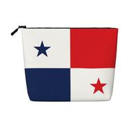 Trousse de maquillage style chanvre drapeau du Panama - Pochette de rangement étanche pour produits de toilette de voyage et rangement quotidien