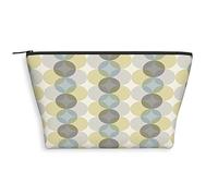 Trousse de maquillage sur le thème des fleurs de cerisier, trousse de maquillage, fleurs japonaises sur parapluies, organiseur en cuir, trousse de toilette réutilisable, rose noir, M, Multicolore 3,