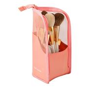 Trousse de maquillage sur pied - Compartiments étanches en EVA | Trousse de toilette compacte | Porte-pinceaux de maquillage portable pour brosse à dents dentifrice femme maison voyage camping vanité