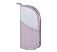 Trousse de maquillage sur pied étanche multifonction, lilas, Voir | Sac de rangement de voyage pour articles de toilette pour brosse à dents, dentifrice, nettoyant pour le visage, lotion, hôtel