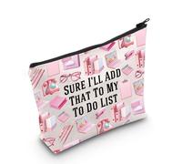 Trousse de maquillage « Sure I 'll add that to my to my to do list » - Cadeau de secrétaire de bureau - Cadeau de départ à la retraite - Cadeau pour les amoureux du travail, Secrétaire