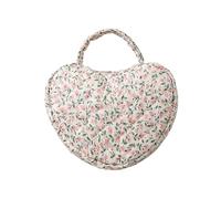 Trousse de maquillage tendance en forme de cœur matelassé de grande capacité pour le rangement de voyage Pochette de rangement cosmétique pour femme, E, Taille unique