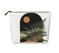 Trousse de Maquillage Tendance pour Femme, Motif bohème, Soleil, Arc-en-Ciel, Feuilles botaniques, Montagne, Nature, Cadeaux de Noël, d'anniversaire, Accessoires de Toilette