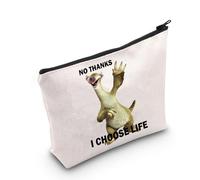 Trousse de maquillage The Sloth Lover Gifts No Thanks I Choose Life Pochette zippée, Non Merci Royaume-Uni