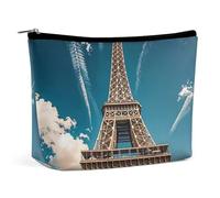 Trousse de Maquillage The Towering Iron Tower pour Femme, Trousse de Maquillage Portable et étanche, idéale pour Les Voyages et Le Travail
