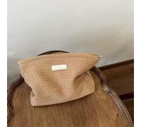 Trousse de maquillage tissée pour sac à main, pochette cosmétique texturée | Pochette de rangement portable pour articles de toilette de voyage, petits articles quotidiens, maquillage, effets personnels