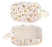Trousse de maquillage transparente avec chat tigré orange - Cadeau pour maman - Chat tigré orange, Orange Cat Cmb1, Western