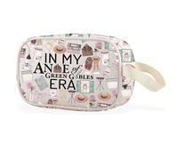 Trousse de maquillage transparente avec inscription « In My Anne Era » pour les amateurs de livres, Anne Cbag UE, Multifonctionnel