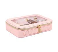 Trousse de maquillage transparente - Carnet de voyage étanche - Sac cosmétique multifonction | Mallette de rangement à fermeture éclair pour articles de toilette, pinceaux, produits de beauté, soins